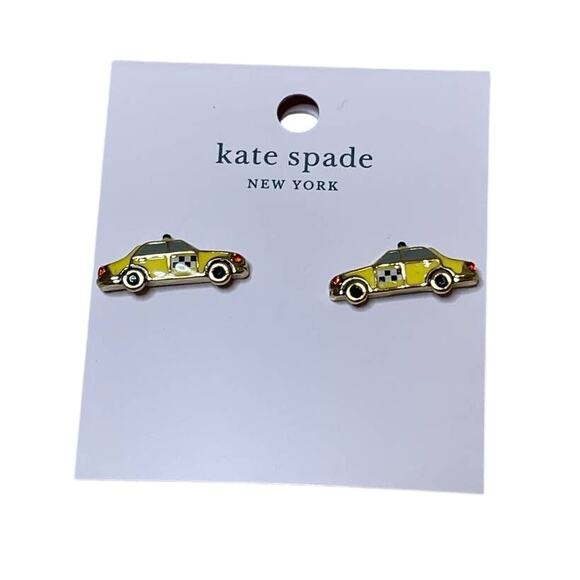 kate spade Jewelry - Kate Spade Ma Chérie Taxi Studs Earrings NYC Yellow Cab Studs Earrings